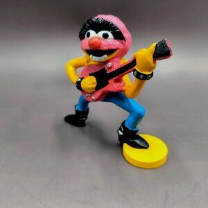 Muppets Animal Playing Guitar Pvc Figure Muppet High School 1990 Jim Henson 3"